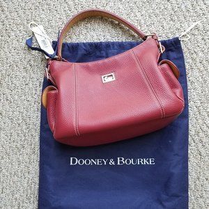 Dooney & Bourke Pebbled Red Leather Hobo